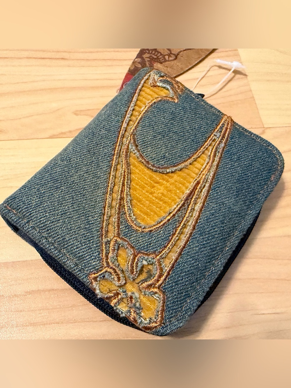 O'Neill Surf Denim Zipper Wallet Coin Purse Vintage NOS Y2K Women's NEW NWT